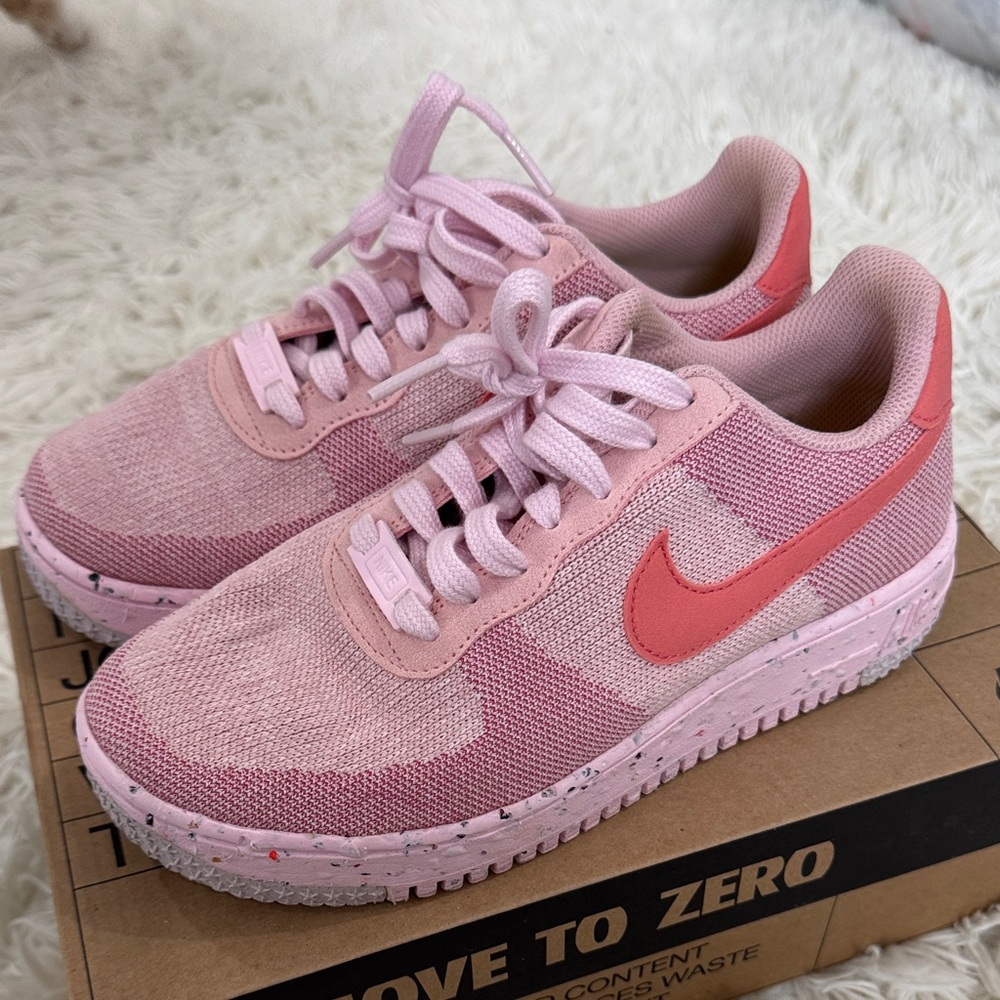 Nike Kids Light Pink and Coral Sneakers
